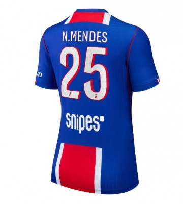 Paris Saint-Germain Nuno Mendes #25 Hemmatröja Dam 2026-27 Kortärmad